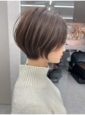 ショコラアッシュベージュカラーボブ大人ショートボブショート