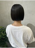 韓国で流行りの黒髪ぱっつんボブ/大宮