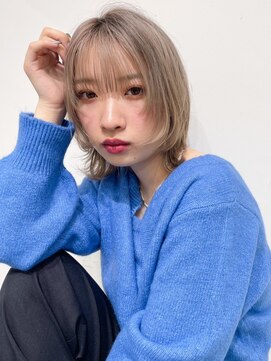 アイウィル(Ai WilL) 顔周りレイヤー　ミルクティーベージュ　ショートウルフ