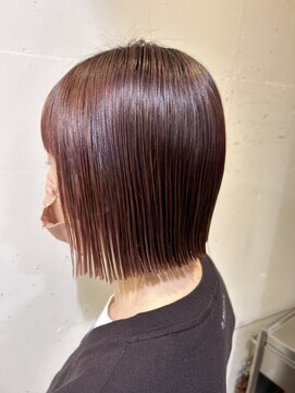 オーガニックマインド 坂戸 鶴ヶ島(organic+mind) 20代30代ナチュラルくびれボブ毛先パーマ艶感ボブ