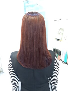 アナ ラーナ(Anna Lanna) 艶ストレートコース コスメ縮毛矯正×チェリーレッド