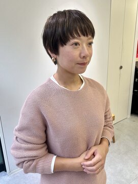 ハル 南平岸(HARU) マッシュショート×さりげないハイライトカラー