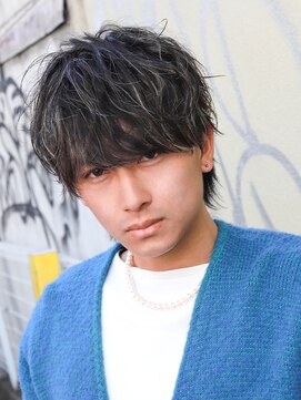 メンズフィール 心斎橋(MEN'S FEEL) シャドウパーマ　波打ち　マッシュパーマ　ウルフ　無造作