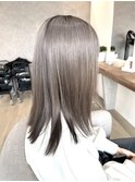 ブリーチオンカラーアッシュグレージュ
