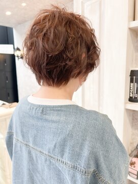 キャアリー(Caary) 福山市美容室Caary30代40代ショートヘア春パーマスタイル