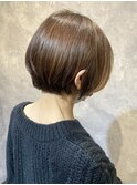 大人ショート×ライトブラウン