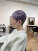 ベリーショート×ペールラベンダー