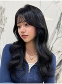 顔周りレイヤーカット/イメチェンヘアスタイル/韓国くびれヘア