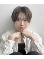 ティーヘア(t.hair)&nbsp;30代小顔マッシュショート/シースルーバング/透明感ヘアカラー