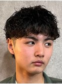佐賀メンズマッシュ波巻きパーマツイスパメンズパーマ刈り上げ