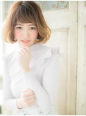mod's天神/斜めバングエンドカラー大人かわいいＡラインボブa