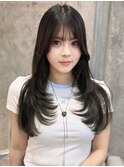 ミニウルフ×アプリコットオレンジ[美髪/韓国]