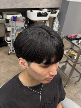 ノイセル 西本町(Noisyle) フェザーパーマスパイキーショートブルーブラックサーフカールy