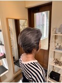 白髪ぼかしグレージュ