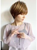 30代40代50代ハイライト銀座白髪ぼかし前下がりくびれショートE