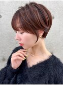 クールショート/顔周りカット/前髪白髪/20代30代40代50代/立川