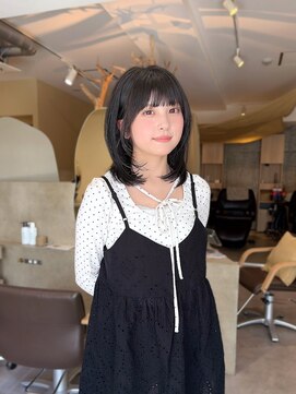 キールーム 伊丹西台店(Kir'oom) 前髪ありミディアムレイヤー