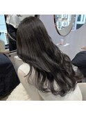 イメチェンヘアスタイルピンクベージュアンブレラカラー前髪