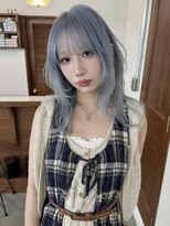 リヴ オオサカ(LIV OSAKA)&nbsp;水色カラー/ペールブルー/トリプルカラー/ブリーチ2回