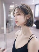 イオ 本厚木(io)&nbsp;くびれ顔周りレイヤーボブカット美髪質改善トリートメント