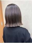 透明感カラーボブ