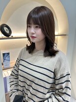 ジーナ 吉塚(Zina)&nbsp;ミディアムレイヤー×モカベージュ【福田れん】吉塚美容室