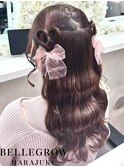 ハートハーフツイン ヘアセット/ヘアアレンジ/ヘアメイク