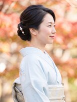 と和 巣鴨&nbsp;七五三/お宮参り/訪問着に♪ふんわり高め和装アップ