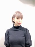夏目花実ちゃん☆耳かけショートヘア×ハイトーンカラー