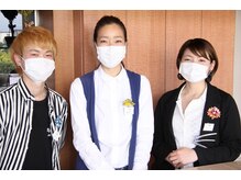 ■スタッフの感染予防とマスク着用