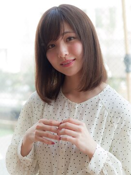 マイラ 銀座(myla) ワンカールパーマ銀座大人可愛い小顔ナチュラルシースルーボブ