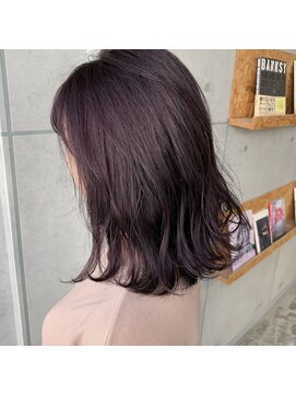 ウェグ 難波(WEG) WEG/道頓堀/ラベンダーピンク/髪質改善/外ハネ/プリンセスケア