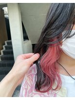 クリアピンク/くすみピンク/インナーカラー