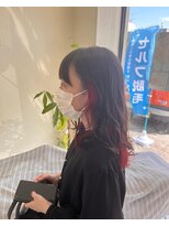 ラブユイット(LOVE HUIT)&nbsp;インナーカラー！カラーバターレッド(^^)