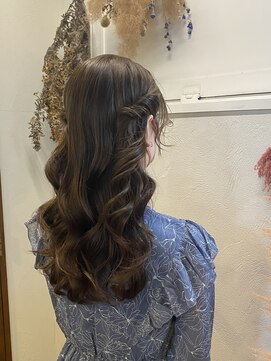 ジル ヘアデザイン ナンバ(JILL Hair Design NAMBA) サイドねじりのふわふわhair arrange♪/ナチュラル/ガーリー