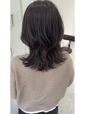 くびれレイヤーロング×暗髪ナチュラルアッシュブラウン