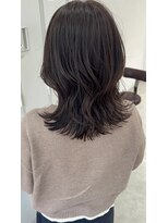 シュプール(SPUR)&nbsp;くびれレイヤーロング×暗髪ナチュラルアッシュブラウン