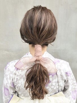 バサラ 新宿駅前店(VASARA) タイトポニー♪着物ヘア/浴衣ヘア/卒業式ヘア/成人式ヘア