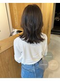 くびれヘア×グレージュ