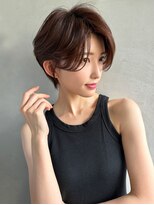 ブラン 広島本通(Blanc)&nbsp;【Blanc】大人ショートボブ＿前髪なしショート＿丸みショート