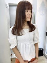 イコ 表参道原宿(ico)&nbsp;オレンジベージュ 顔まわりレイヤー