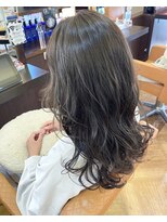 ウエスト(WEST)&nbsp;ロング×アッシュグレージュ