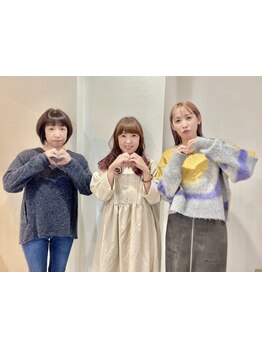 スタイリスト/アシスタントともに女性のみの【siipi】では、あなたが気軽に通いやすい環境を整えています♪
