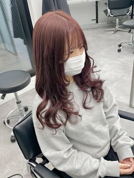 ゴウトゥデイシェアサロン 町田店(GO TODAY SHAiRE SALON) ブリーチ無しピンクラベンダーカラー♪