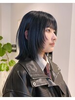 クリアオブヘアー リット(CLEAR of hair LiT)&nbsp;【１回ブリーチ 】ネイビーヘア