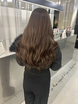 キング(K!ng) 縮毛矯正髪質改善ハイライトレイヤーカット楠葉美容室エクステ