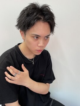 レベル 葛西店(LEVEL) センターパート アップバング 刈り上げ メンズカット/葛西メンズ