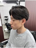 ニュアンスパーマ×ブルーブラック