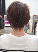 イメチェン丸みショートナチュラルボブ30代40代50代田嶋r