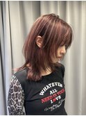デザインカラー/セクションカラー/ケアブリーチ/ウルフカット